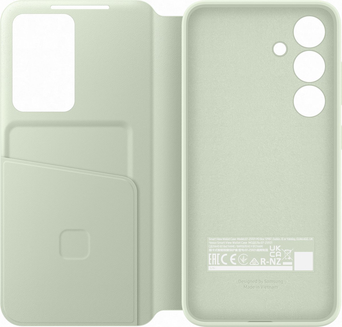 Samsung Smart View Wallet Case - Geschikt voor Samsung Galaxy S24 Plus - Light Green