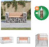 vidaXL Tuinbank schanskorfontwerp 143x71x65 5 cm massief douglashout Tuinbank Inclusief Houtreiniger en verfrisser