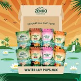 ZENKO - Water Lily Pops - (8x28g) - Glutenvrij - Vegetarisch (& vegan opties) - Gezonde Snack