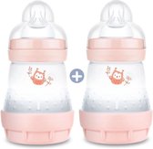 MAM Babyfles Easy Start / Natural Anti-Colic - 160 ml - Blush - Speenstroom 1 x2