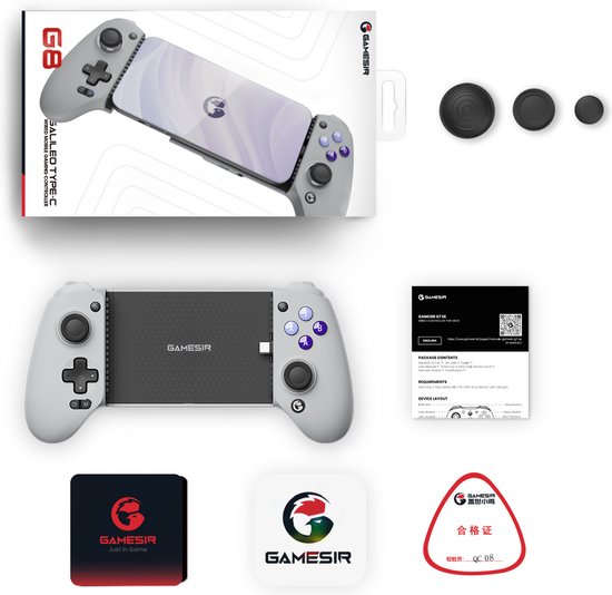 Gamesir G8 Galileo Smartphone Game Controller - Grijs | bol