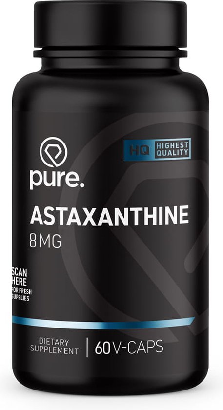 PURE Astaxanthine - 8mg - 60 vegan caps - vitaminen