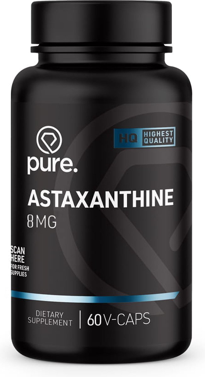 Goedkoopste Pure. Astaxanthine - 8mg - 60 vegan caps - vitaminen