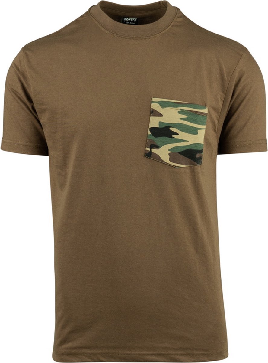 Fostex T-shirt camo pocket coyote Bruin