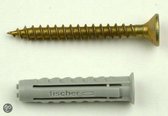 Fischer Plug/Spaanplaatschroef S x 5 x 25 SK (20)
