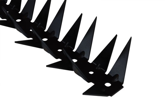 Wovar anti-klim strip voor schuttingen – 1 meter – zwart