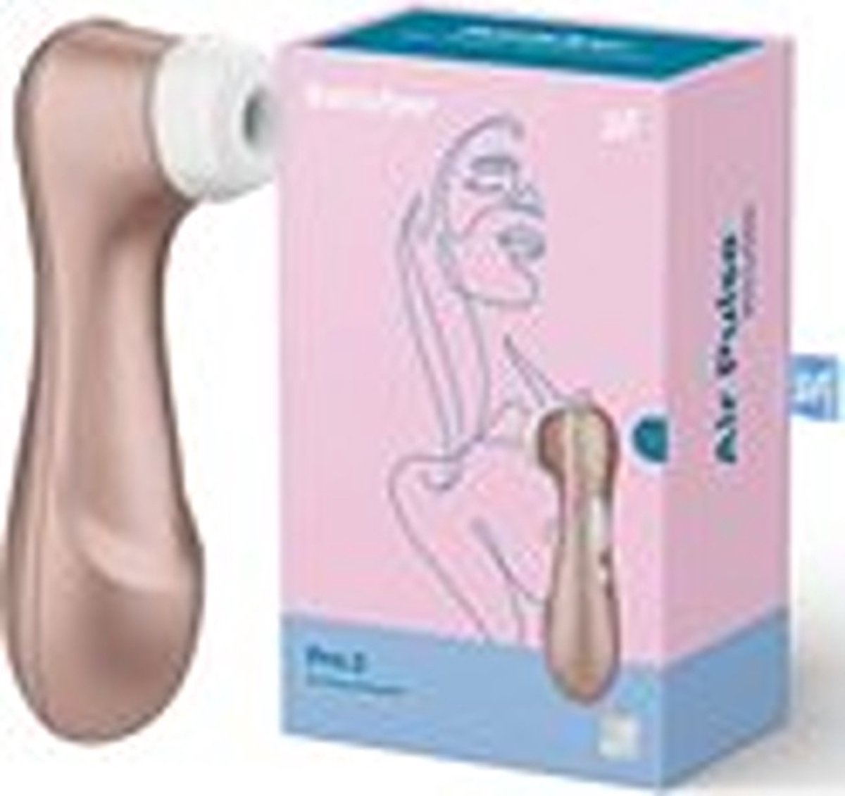 Goedkoopste cliroris stimulator, seks, haar, Next Generation, Luchtdruk Vibrator, Goud