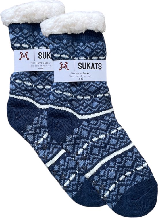 Sukats - Chaussettes d'intérieur la maison - Taille 35-38 - 1 pair - Chaussettes en laine