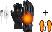 Verwarmde Handschoenen + Verwarmde Zolen - Handschoenen One Size - Verwarmde Zolen Maat 35 tot 44 - Handschoenen Met Verwarming - Met Touchscreen Compatibiliteit