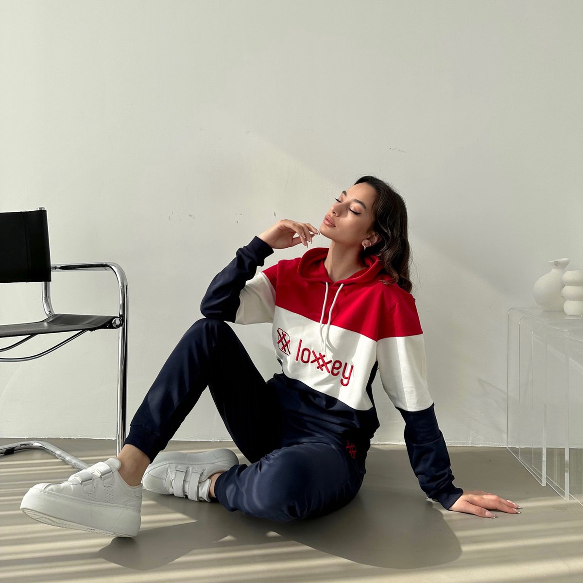 IQYU Joggingpak Dames Set Winter Huispak Dames Katoen Sportpak