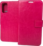 Portemonnee Book Case Hoesje Geschikt voor: Oppo Reno 4 Pro 5G - roze