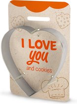 Koekvormpje, hart vorm, I Love You, koekjesvorm, cadeau idee verjaardag, origineel cadeautje