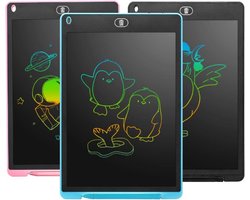 LCD-schrijfbord, 12 inch LCD Schrijven Teken Tablet kleurrijk scherm LCD-schrijftablet voor kinderen en volwassenen, uitwisbaar digitaal tekenbord Draagbare Elektronisch schrijfplank, Groen.