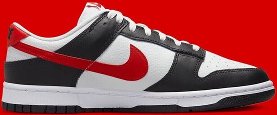 Sneakers Nike Dunk Low Retro "Black White Red" - Maat 43
