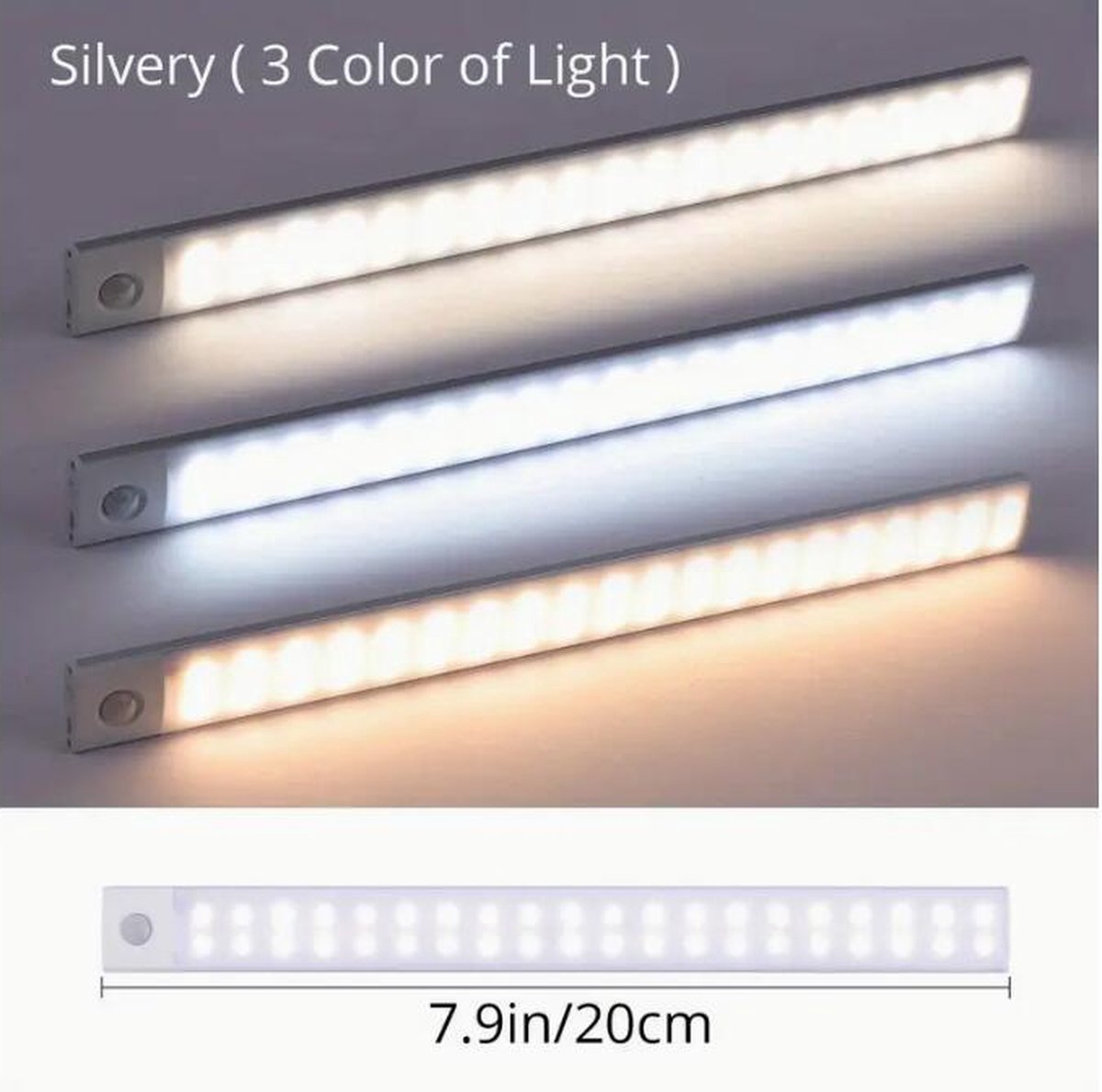 Yeelight kastverlichting - Voordeel set van 2 - Met bewegingssensor - Warm wit licht - 2x 20 cm lang - Kastverlichting LED draadloos
