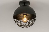 Lumidora Plafondlamp 72892 - Plafonniere - BARCELONA - E27 - Zwart - Metaal - ⌀ 35 cm
