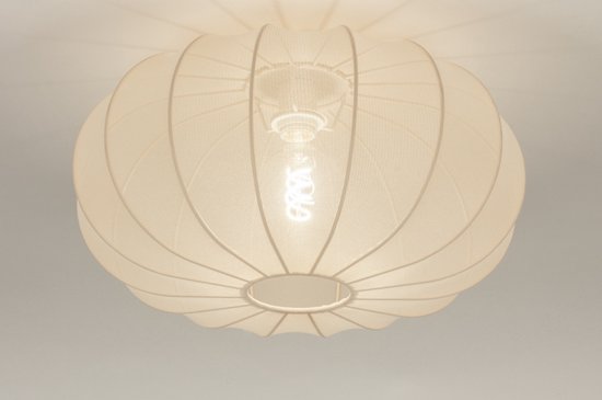 Lumidora Plafondlamp 74686 - Plafonniere - TACK - E27 - Beige - Creme - Zand - Textiel - ⌀ 50 cm