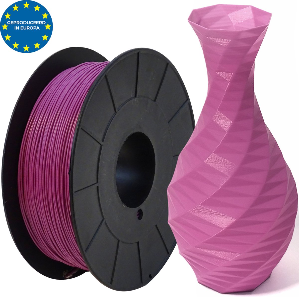 Paars - PLA filament Europees - 1kg - 1.75mm - 3D printer filament - Plastic spoel