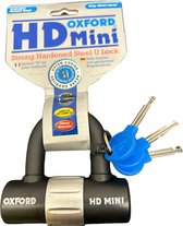 Oxford -HD mini - beugelsslot - zwart - zilver - 3 sleutels - scooter
