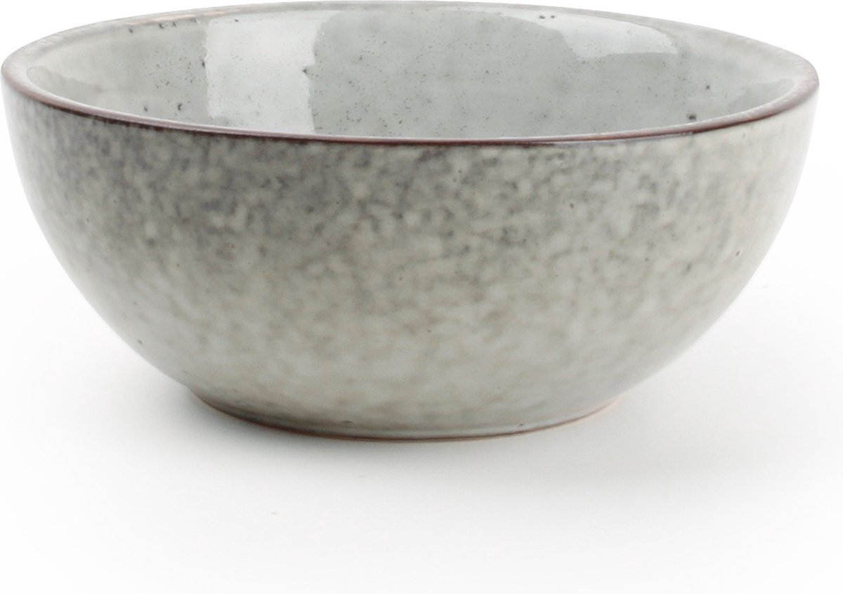 Salt&Pepper Artisan Kom - 11 cm - groen met lijnen - 1 stuk
