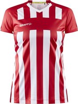 Craft Progress 2.0 Stripe Jersey W 1910176 - Bright Red/White - XS