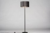 Lumidora Vloerlamp 30968 - REGINA - E27 - Zwart - Grijs - Zilver -oud zilver - Metaal - ⌀ 40 cm
