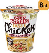 Nissin Cup Noodles Tasty Chicken - Voordeelverpakking - 8 stuks