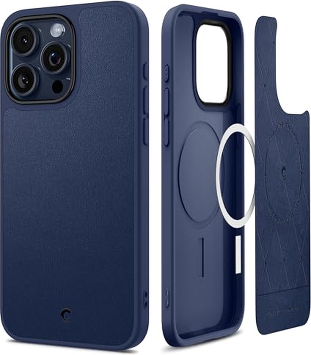 CYRILL von Spigen Kajuk Mag Hulle Kompatibel mit iPhone 15 Pro (2023) - Navy