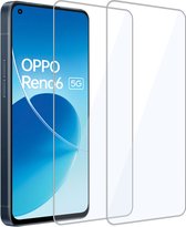 2x Geschikt voor OPPO Reno 6 - Screenprotector - Beschermglas - GuardCover