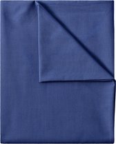 linnen lakens van 100% katoen, bedlakens zonder elastiek, in vele formaten en kleuren, 150 x 250 cm, marineblauw