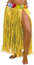 Toppers - Fiestas Guirca Hawaii verkleed rokje - voor volwassenen - geel - 75 cm - hoela rok - tropisch