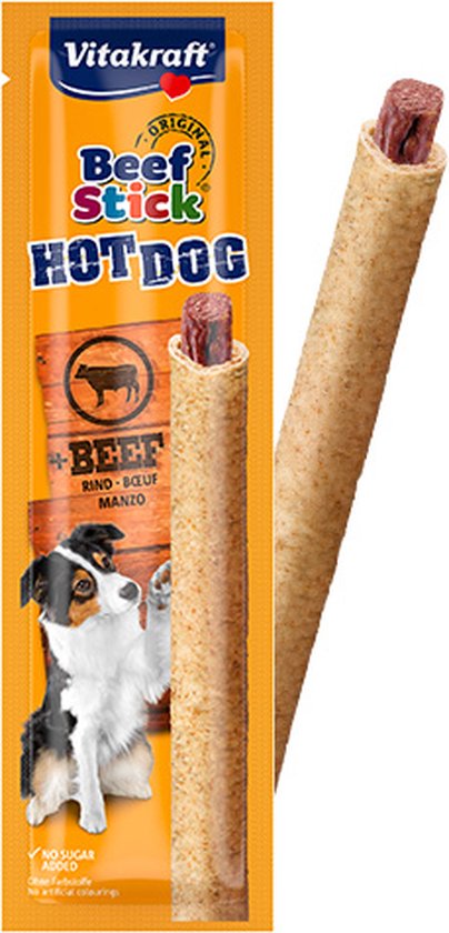 Vitakraft Beef Stick - Hot Dog - 10 stuks - 10x30 gram - Vitakraft