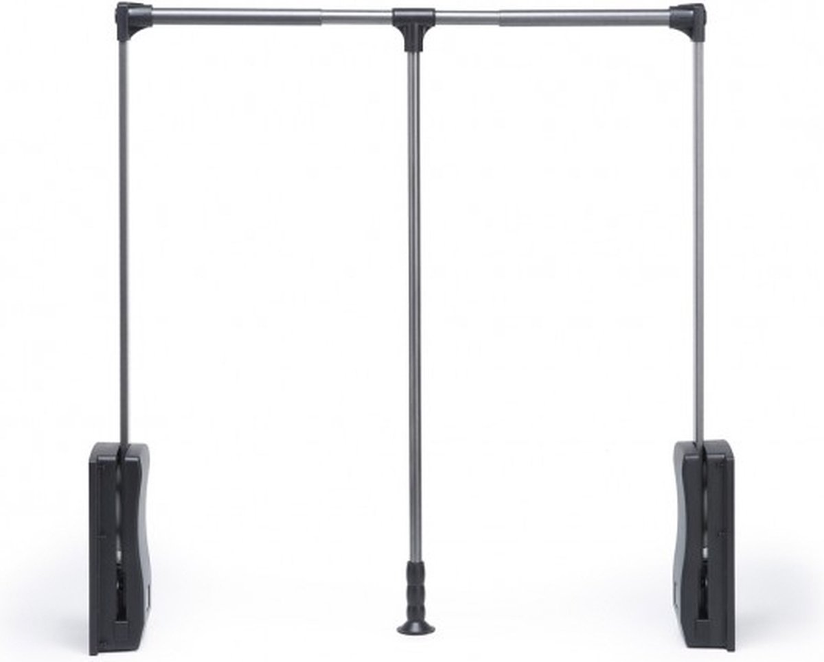Milano Luxurious Kledinglift – Kledingstang – Luxe Kledingroede – Garderobelift – Draagvermogen 15kg – 83-115 cm – Antraciet