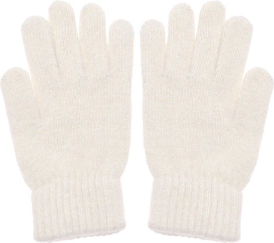 Gebreide handschoenen - Wollen handschoenen - Winter - Koude handen - Wit - Zachte handschoenen
