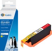 G&G Inktcartridge geschikt voor Canon CLI-531Y geel