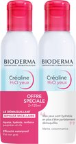 Bioderma Créaline H2O Sensitive Yeux et Lèvres Biphase Eau micellaire Set de 2 x 125 ml