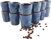 Tasses à expresso OTIX - sans oreille - Set de 12 - Faïence - 80 ml - Mugs - Tasses à café - BLUETT