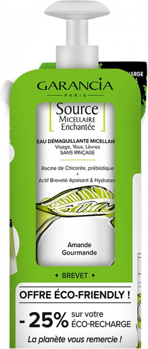 Garancia Source Micellaire Enchantée Micellair Reinigingswater Amandel 400 ml + Eco-Refill 400 ml