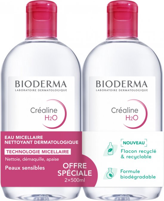 Bioderma Créaline H2O Original Micellair Water Set van 2 x 500 ml