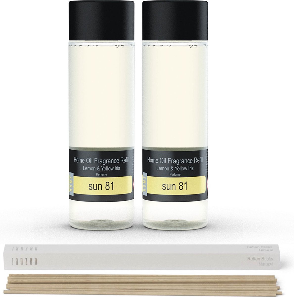 JANZEN Home Fragrance Refill Sun 81 2-pack Incl. Gratis Sticks - Janzen