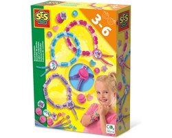 foto van SES - Kralen Armbanden - maak je eigen armband met kralen - armbandjes maken meisjes - 3 armbandjes - verstelbaar - speelgoed 3 jaar