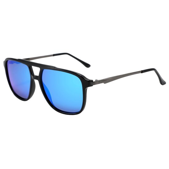 Fako Sunglasses® - Zonnebril Vierkant - Polariserend - Polarized Zonnebril - Heren Zonnebril - Dames Zonnebril - Model Jack - Blauw van Fako Sunglasses® — afbeelding 2