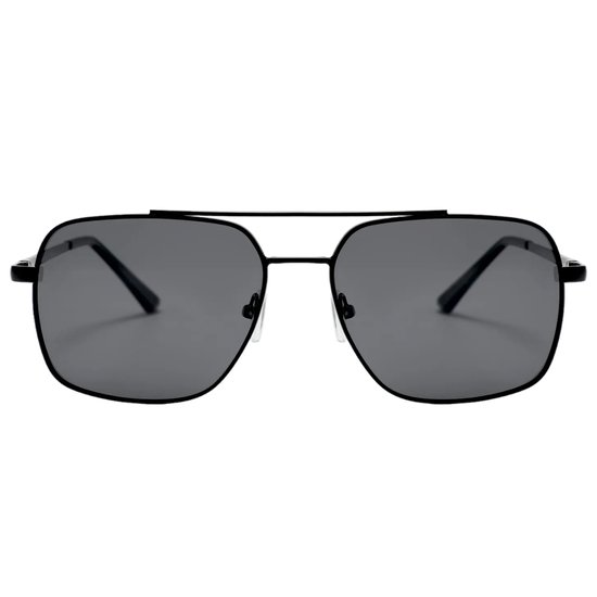 Fako Sunglasses® - Zonnebril Vierkant - Polariserend - Polarized Zonnebril - Heren Zonnebril - Dames Zonnebril - Model Stephan - Zwart van Fako Sunglasses® — afbeelding 4