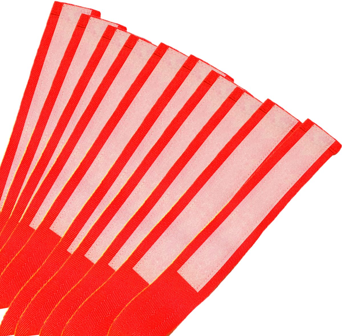 MDsport - Partijlint klittenband - Set van 10 - Rood