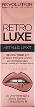 Revolution Makeup Retro Luxe Metallic Lip Kit - We Rule