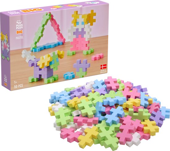 Plus-Plus BIG Pastel 50 Stuks