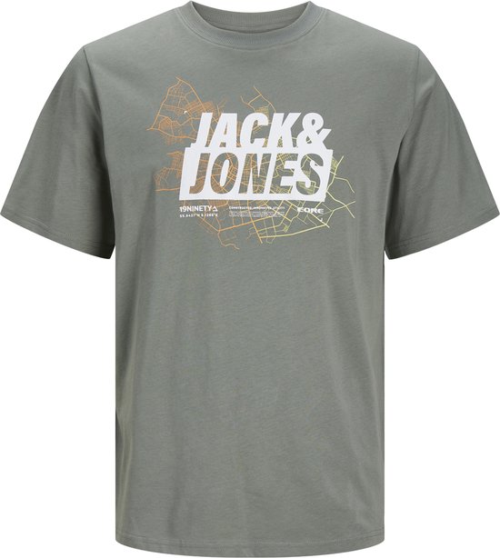 JACK&JONES PLUS JCOMAP LOGO TEE SS CREW NECK PLS Heren T-shirt - Maat EU4XL US2XL