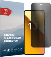 Rosso Privacy Screen Protector Geschikt voor de Xiaomi Redmi Note 13 5G - 9H Gehard Glas - Case Friendly Tempered Glass - Eenvoudige Installatie