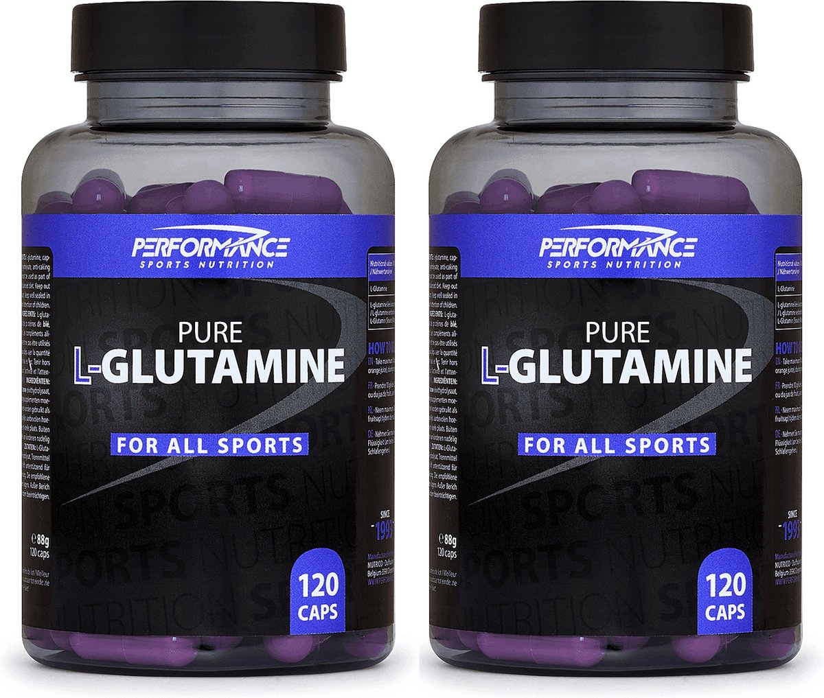 Goedkoopste Pure L-Glutamine Caps (240 capsules) - Performance - Aminozuren - Voordeelverpakking