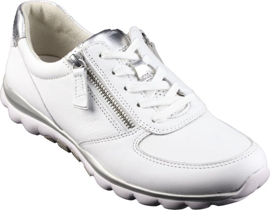 Gabor rollingsoft sensitive 46.968.51 - dames rollende wandelsneaker - wit - (EU) (UK)